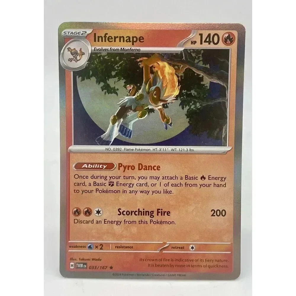 Infernape 033/167 Twilight Masquerade Rare Pokemon TCG Holo Mint Unplayed‎